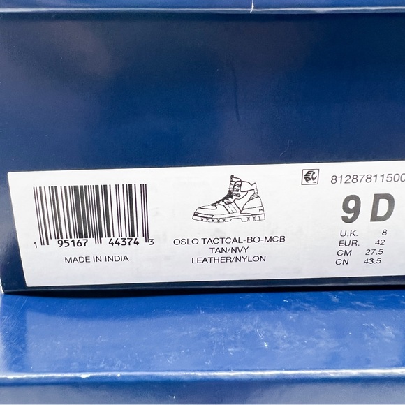Polo Ralph Lauren Oslo Tactical Leather Boots New in Box - Picture 13 of 16